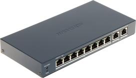 SWITCH POE DS-3E1510P-EI/M 8 PRIEVADŲ Hikvision