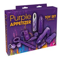 Sekso žaislų rinkinys purple appetizer 9 pieces