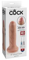 Realistinis dildo King Cock Uncut 16,5 cm