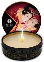 Masažinė žvakė su putojančio braškių vyno aromatu 30 ml Shunga