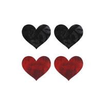 Krūtinės lipdukai Peekaboo stolen kisses hearts S/M 2 poros