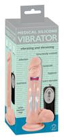 Vibratorius iš medicininio silikono 21 cm