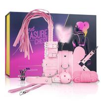 BDSM pradedančiųjų rinkinys 11 dalių Secret Pleasure Chest Pink Passion