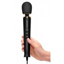Le Wand Petite Plug-in Juodas galingas masažuoklis