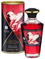 Shunga šildantis masažo aliejus su vyšnių kvapu ir skoniu 100 ml