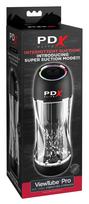 Masturbatorius su vibracija ir siurbimo funkcija PDX Elite ViewTube Pro