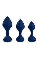 Analinių kištukų rinkinys Playboy Tail Trainer Anal Training Set, 3 dalių
