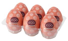 Vienkartiniai masturbatoriai Tenga Egg Gear HB, 6 vnt., balti