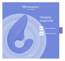 Vibratorius Womanizer Blend Pleasure Air, mėlynas
