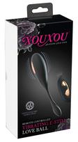 Vibratorius Xouxou RC E-Stim Lov, juodas