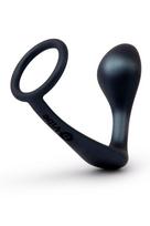 Varpos žiedas su prostatos kaiščiu B-Vibe Ringer Cock, juodas