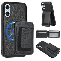 Magsafe 2 in 1 Detachable Sony Wallet Case with Card Holder Magnetic Kickstand PU Leather Flip Cover For Sony Xperia 1 VI/Sony Xperia 10 VI Sony Xperia 1 Ⅵ juoda