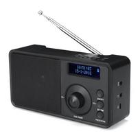 Nešiojamas DAB + skaitmeninis radijas, belaidis Bluetooth stereo garsiakalbis LCD ekranas Lauko ausinių palaikymas Žadintuvas FM AUX