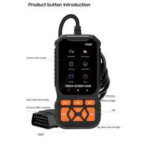 Karštai parduodamas automobilio diagnostikos skenerio įrankis v520 OBD Automobilio gedų kodų skaitytuvas OBD 2 Automobilio variklio gedų šalinimo įrankis