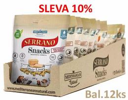 Serrano dog snacks Liver 100 g (12 vnt.) NUOLAIDA 10 %, 1 vnt.