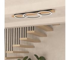 Eglo 901717 - LED lubinis šviestuvas BOYAL 3xLED/12W/230V 3000K smėlio spalva/juoda