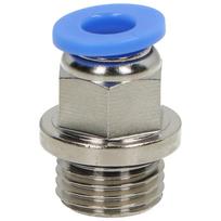 Tiesi kištukinė pneumatinė jungtis, 6 mm skersmens žarnai, G 1/4 M, nikeliuotas žalvaris
