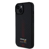 Red Bull Carbon Powerbar MagSafe dėklas jūsų Apple iPhone 15 juodos spalvos