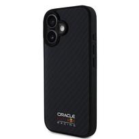 Red Bull Carbon Shiny Logo MagSafe dėklas jūsų Apple iPhone 16 juodos spalvos