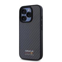 Red Bull Carbon Shiny Logo MagSafe dėklas jūsų Apple iPhone 16 Pro Max juodos spalvos