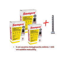 Savaime išsilyginantis mišinys 3vnt + betonavimo aukščio matuoklis MASTER (100vnt)