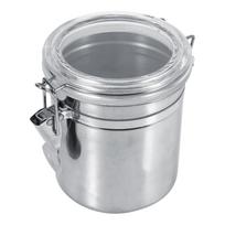Nerūdijančio plieno virtuvės maisto laikymo indas Butelis cukraus arbatos kavos pupelių kanistras (L) Medium 4.75L