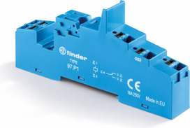 Screwless terminal socket   Mounting method: DIN rail (top hat rail) 35 mm   (A): 10   Protection Category: IP 20   Accessories: Metal or plastic retaining clip;coil indication and EMC suppression modules;timer modules 9751SPA | 8012823308418
