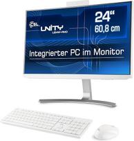 "All-in-One" kompiuteris "CSL Unity U24W-AMD", 60,5 cm (23,8 colio, 1920 x 1080 Full HD) - galingas AIO (AMD Ryzen 7 5700G CPU 8 x 3800 MHz, 1000GB SSD, 16GB DDR4-RAM), baltas