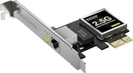 "BrosTrend" 2.5GBASE-T PCIe tinklo kortelė, itin mažo profilio Gigabit Ethernet LAN kortelė, PCI Express tinklo adapteris, suderinamas su "Windows 11/10/8.1/8/7/XP/2000", "Windows Server... Visą gyvenimą