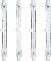 "Comyan" 300 W ekvivalentas R7s linijinis halogeninis prožektorius 4650 lm 2700 K J118 saugos lemputė 118 mm ilgio, reguliuojamo apšvietimo - 4 vnt. pakuotė