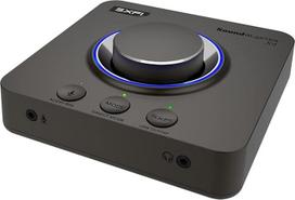 "Creative Sound Blaster X4 Hi-Res 24 bitų/192 kHz išorinė USB DAC ir stiprintuvo garso plokštė, daugiakanalė, 7.1 diskrečiojo erdvinio garso, ausinių įvestis, skirta "PC" ir "Mac" kompiuteriams