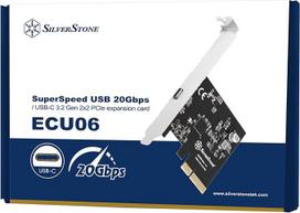 "SilverStone ECU06" USB Type-C 3.2 Gen 2x2 sąsajos kortelė - PCIe