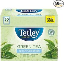"Tetley Green Tea Decaf" 50 maišelių 100 g Žalioji arbata be kofeino kiekvienam malonumui