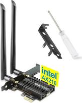 "Ubit" WLAN kortelė, "Intel" trijų juostų iki 5400Mbps WLAN kortelė su "Bluetooth 5.2" 6GHz / 5GHz / 2.4GHz PCIe, MU-MIMO, OFDMA, itin mažo vėlavimo palaikymas "Win10" / 11