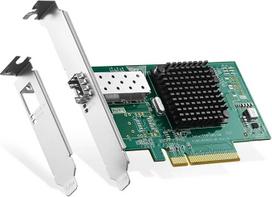 Binardat 10G SFP+ PCIe tinklo adapteris, "Intel X520 82599" LAN valdiklis, 10G/1G/100Mbps SFP+ lizdo NIC kortelė "Windows/Linux/VMware