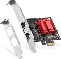 Binardat 2 prievadų Gigabit PCIe tinklo adapteris, "Intel 82575/82576" valdiklis, 1000/100Mbps Ethernet LAN kortelė, skirta "Windows/Linux