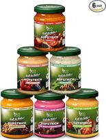 biozentrale Duonos užtepėlių dėžutė | 6 x 125 g | Vegan ir be laktozės | 6 populiarūs užtepėliai vertingoje pakuotėje | Skanūs ant duonos arba patiekalams gardinti