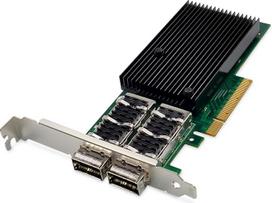 DIGITUS 40 Gigabit Ethernet serverio tinklo kortelė - 2 prievadai QSFP+ - tinklo plokštė - PCIe 3.0-40000Mbps