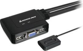 IOGEAR VGA KVM jungiklis 2 PC 1 monitoriui USB VGA jungiklis 2048 x 1536 Tastatur, Maus, Drucker, und 1,8 m Kabel, Plug n Play kompatibel mit PC, MAC