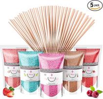 Misskandy® Cukraus cukraus vata 5 x 160 g (natūralių skonių ir spalvų) Braškių kola Obuolių zefyras Aviečių / Cukraus vata + 20 lazdelių (nemokamai)
