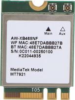 Mt7921 Ngff M.2 kortelė, 2,4 GHz 5 GHz dviejų dažnių "WiFi" kortelė, 1800Mbps didelės spartos perdavimas, "Plug and Play", aukštos kokybės spausdintinė plokštė, atspari nusidėvėjimui ir patvari, tinka "Windows 10 11