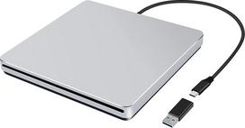 NOLYTH Externes DVD Laufwerk für Mac, Slot-in CD Laufwerk Extern USB, Portable Aluminium USB C SuperDrive DVD Brenner Externes Laufwerk für Laptop PC MacBook Apple Windows Desktop