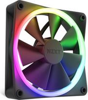 NZXT F120 RGB ventiliatoriai - RF-R12SF-B1 - Išplėstinis RGB apšvietimo reguliavimas - Visiškai tylus aušinimas - Viengubas (RGB ventiliatorius ir valdiklis reikalingi ir į komplektą neįeina) - 120 mm ventiliatorius - Juodas