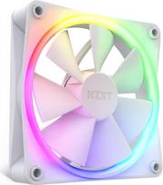 NZXT F120 RGB ventiliatoriai - RF-R12TF-W1 - Pažangus RGB apšvietimo reguliavimas - Visiškai tylus aušinimas - Trys (įskaitant RGB ventiliatorių ir valdiklį) - 120 mm ventiliatorius - Baltas
