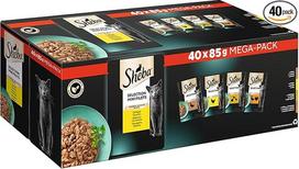 Sheba Cat Wet Food Selection in Gravy Poultry Variation 1 +, 40 maišelių (40 x 3oz)
