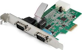StarTech.com PCI Express 2 RS232 16950 UART prievadų 256 baitų FIFO spartinančioji atmintinė "Windows" ir "Linux" serijinė kortelė