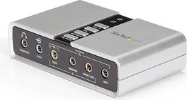 StarTech.com USB 2.0 Soundbox 7.1 adapteris - išorinė USB garso plokštė su SPDIF Didital Audio - Išorinė garso plokštė su 8x 3,5 mm jungtimis (ICUSBAUDIO7D)