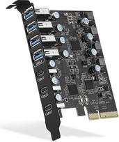USB 3.2 kortelė su 7 prievadais (4A + 3C), FARBOKO PCIe USB 3.2 Gen 2 10Gbps vidinis USB šakotuvas staliniam kompiuteriui, prievado kortelė