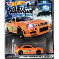 Hot Wheels Premium Modeliukas Nissan Skyline GT-R (BNR34) orange