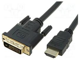 Laidas HDMI / DVI VCOM 24+1M Juodas, 3m